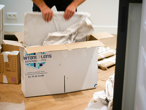 carton tableau déménagement